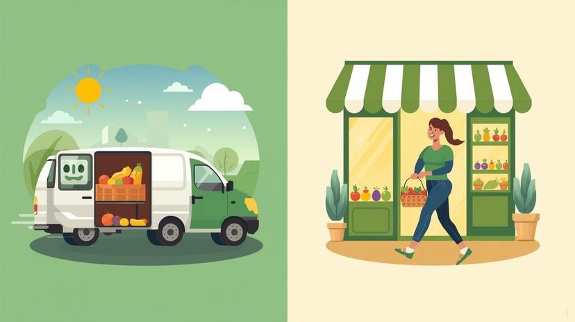 Sélectionnez livraison ou cueillette